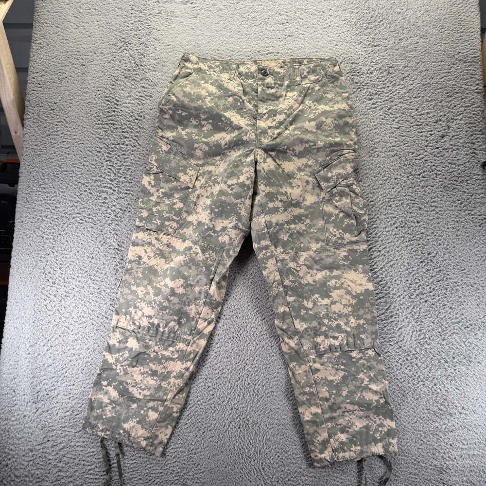 US Army Pant Men M Green Cargo Camo Straight Leg Tactical Combat Uniform Utility